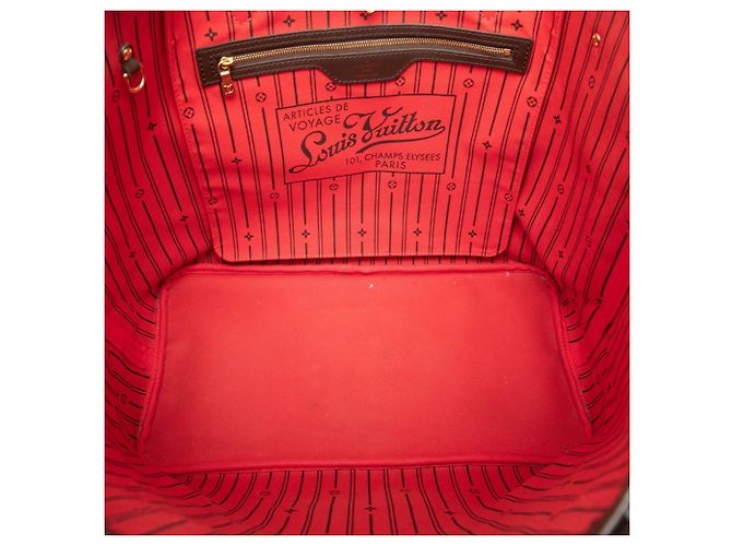 Borsa Tote Louis Vuitton Damier Neverfull GM Marrone - vista 4