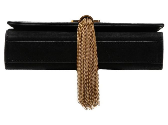Bolso bandolera Saint Laurent YSL Logo Classic Kate Crossbody Chain Shoulder Bag Negro - vista 3