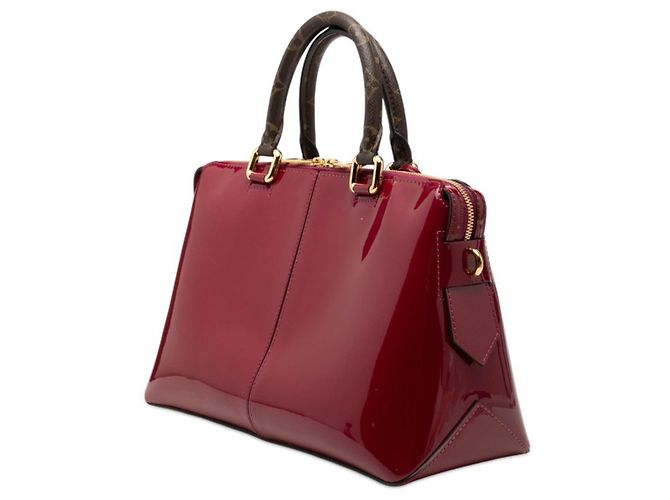 Borsa Tote e Crossbody Louis Vuitton Monogram Vernis Miroir Marrone Porpora - vista 2