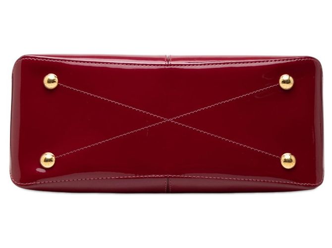 Borsa Tote e Crossbody Louis Vuitton Monogram Vernis Miroir Marrone Porpora - vista 3
