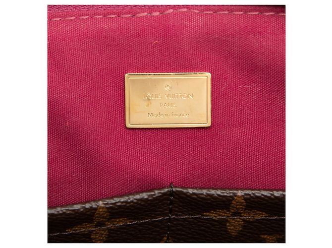 Borsa Tote e Crossbody Louis Vuitton Monogram Vernis Miroir Marrone Porpora - vista 5