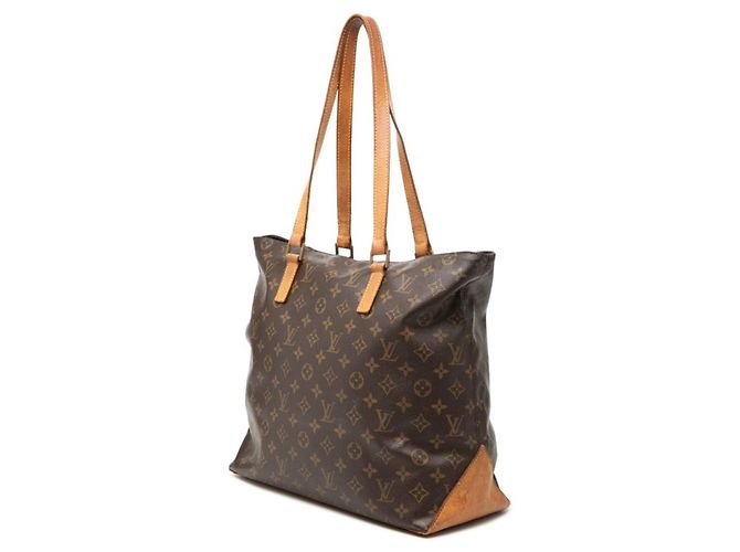 Borsa a tracolla Louis Vuitton Monogram Cabas Mezzo Marrone - vista 2