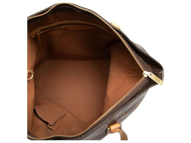 Borsa a tracolla Louis Vuitton Monogram Cabas Mezzo Marrone - vista 4