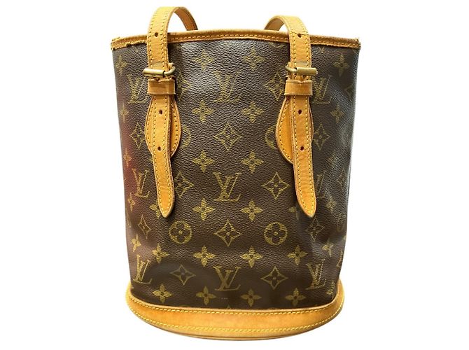 Louis Vuitton Petite Bucket Schultertasche Monogramm - Ansicht 2