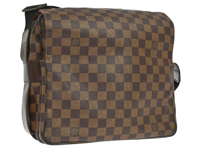 Borsa Louis Vuitton Naviglio Damier Marrone - vista 2