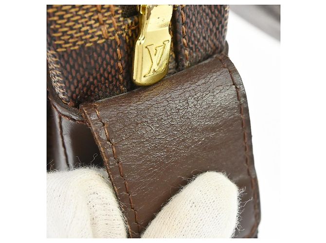 Borsa Louis Vuitton Naviglio Damier Marrone - vista 6