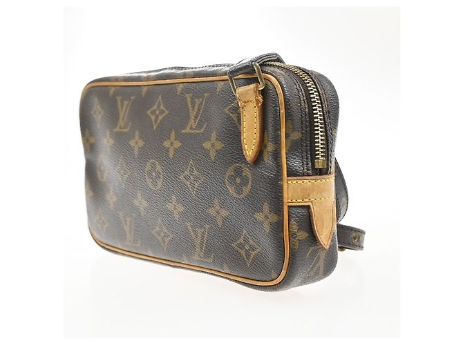 Louis Vuitton Pochette Marly Bandouliere Monogram Canvas medium Marrone - vista 3