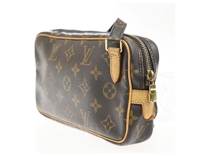 Louis Vuitton Pochette Marly Bandouliere Monogram Canvas medium Marrone - vista 4
