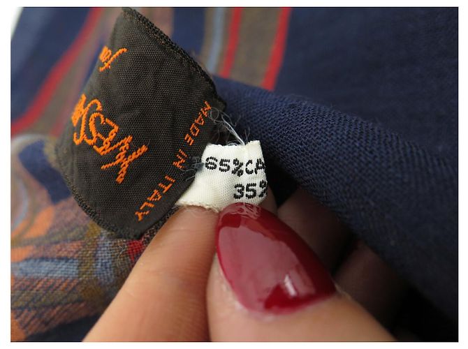 XALE VINTAGE YVES SAINT LAURENT GRAND CARRE 130CM CACHEMIRE E SETA Marrone - vista 11