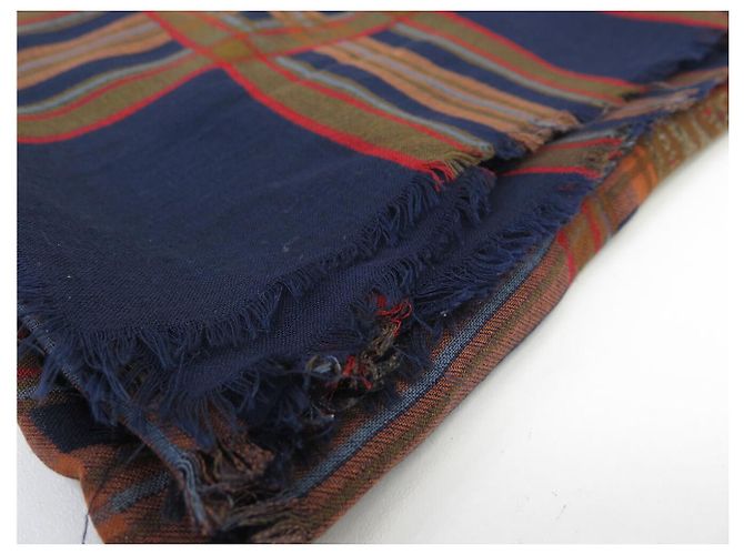 XALE VINTAGE YVES SAINT LAURENT GRAND CARRE 130CM CACHEMIRE E SETA Marrone - vista 15
