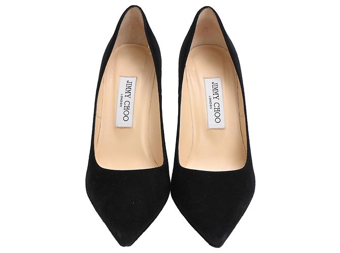 Décolleté Abel a punta di Jimmy Choo in scamosciato nero - vista 2