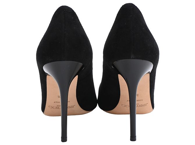 Décolleté Abel a punta di Jimmy Choo in scamosciato nero - vista 3