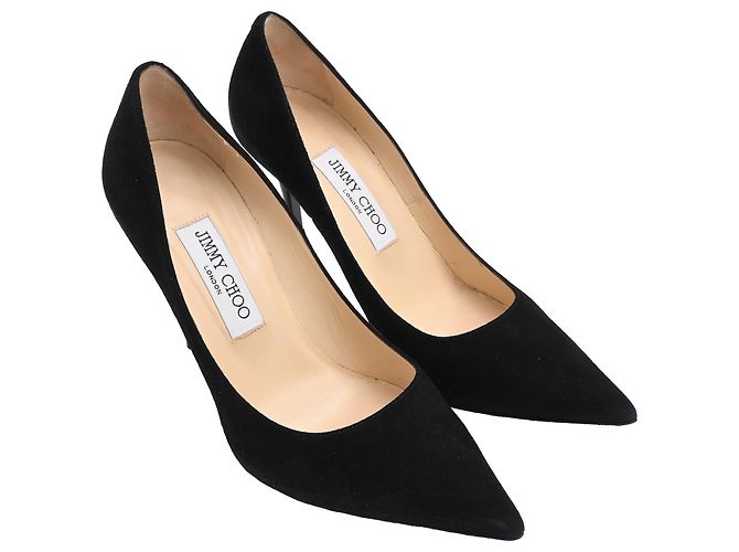 Décolleté Abel a punta di Jimmy Choo in scamosciato nero - vista 4