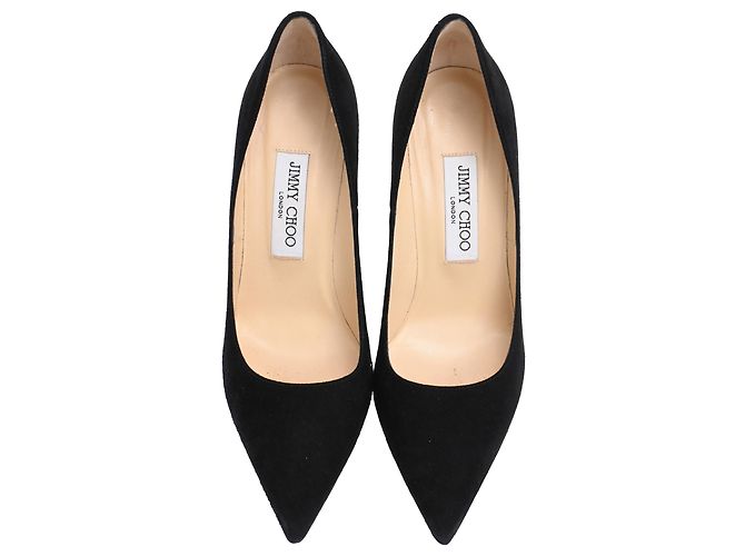 Décolleté Abel a punta di Jimmy Choo in scamosciato nero - vista 5