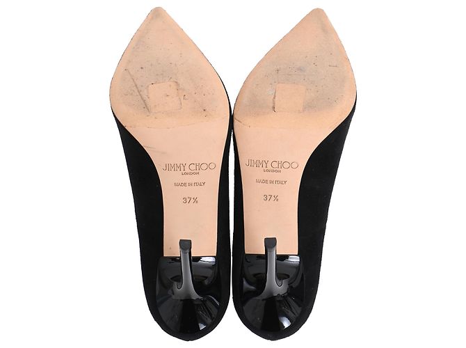 Décolleté Abel a punta di Jimmy Choo in scamosciato nero - vista 6