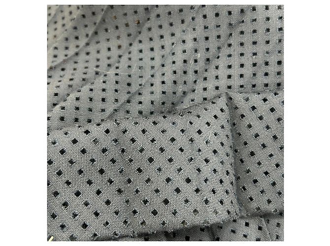 Falda midi plisada Fendi en mohair azul marino - vista 6