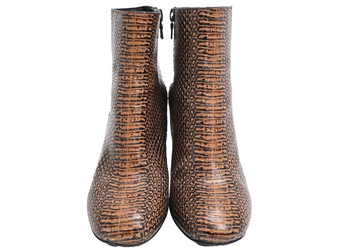 Stivaletti con stampa animalier Dries Van Noten in pelle multicolore - vista 2