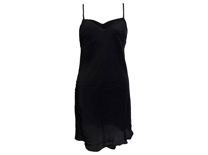 Vestido camisa mini com cinto em organza azul marinho em poliéster Maje - vista 3