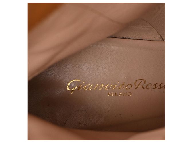 Stivaletti Joelle in scamosciato marrone Gianvito Rossi Rosso - vista 9