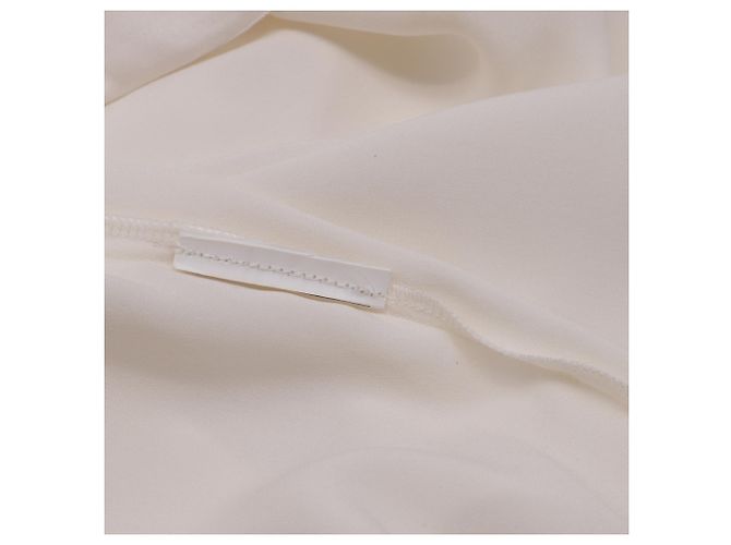 Camiseta Cortona Max Mara Leisure en satén de seda blanco roto - vista 5
