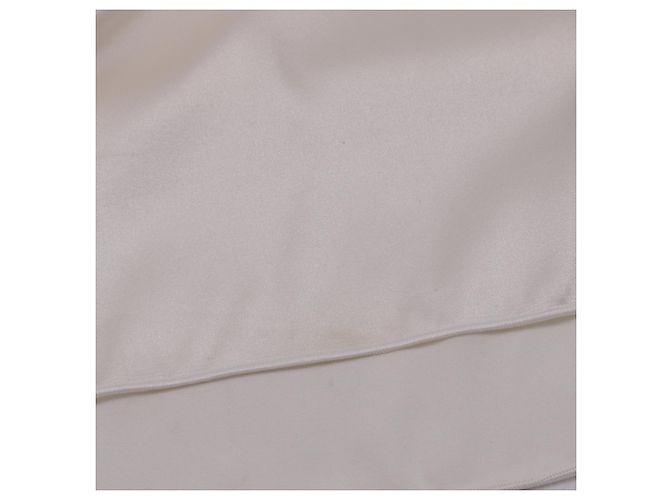 Camiseta Cortona Max Mara Leisure en satén de seda blanco roto - vista 8