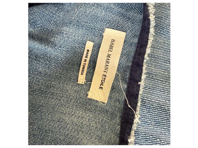 Vestido mini Oriane en denim de algodón azul Isabel Marant Etoile - vista 4