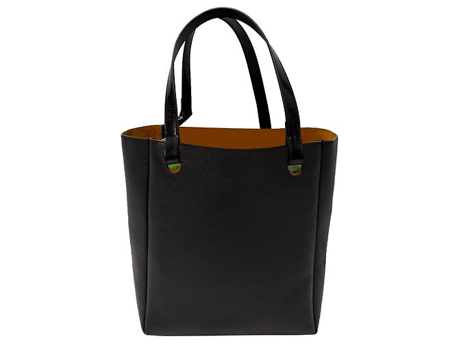Borsa Tote JW Anderson The JWA Corner in pelle nera - vista 4