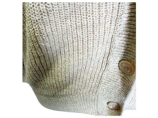 Max Mara Leisure Cardigan aus beiger Wolle - Ansicht 4