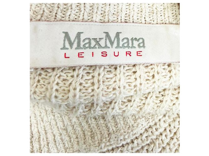 Max Mara Leisure Cardigan aus beiger Wolle - Ansicht 5