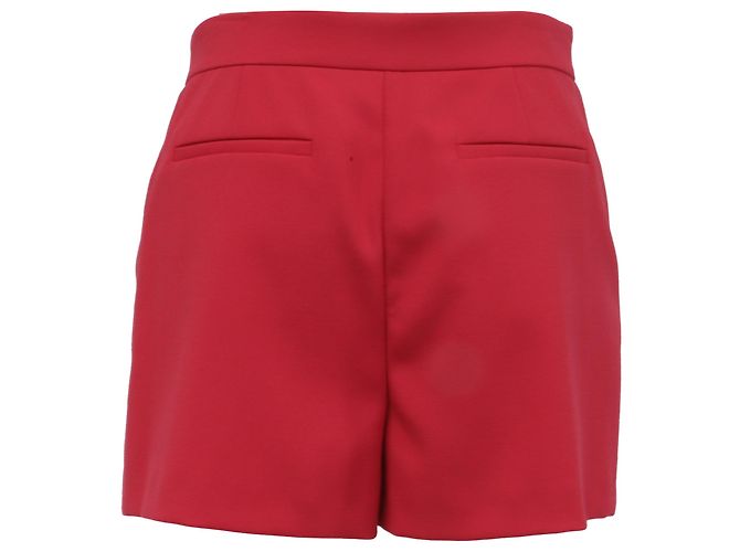 Red Valentino Mini-Shorts mit Wellenrand aus rotem Polyester - Ansicht 3