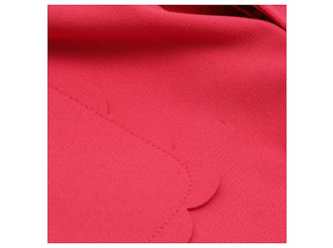Red Valentino Mini-Shorts mit Wellenrand aus rotem Polyester - Ansicht 6
