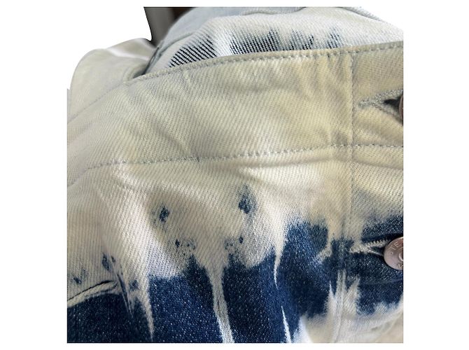 Stella Mc Cartney Vestido mini Tie Dye en denim blanco Stella McCartney - vista 3