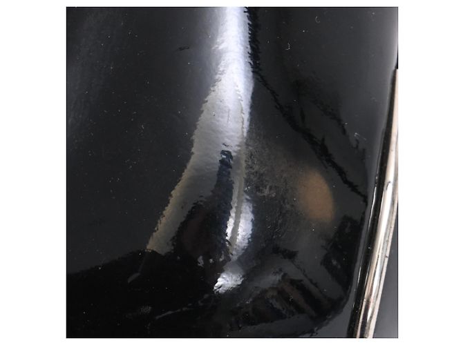 Décolleté con punta aperta Gucci Interlocking G in vernice nera Nero - vista 12
