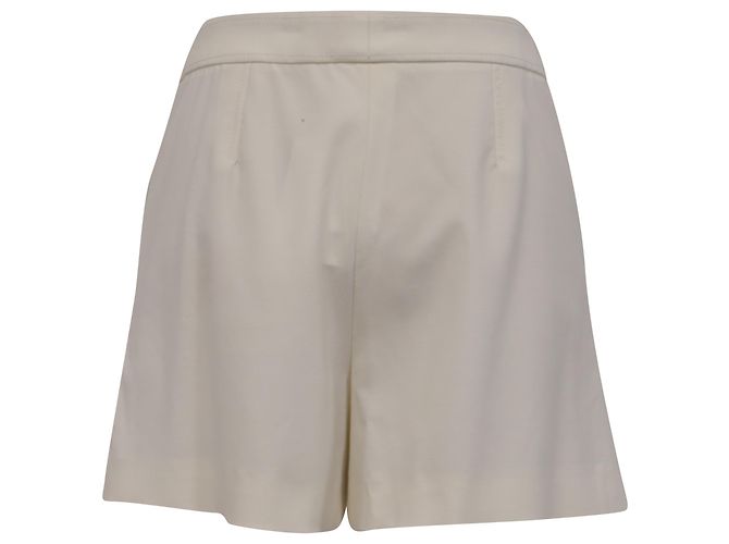 Shorts Emilio Pucci em lã virgem creme Branco - vista 3