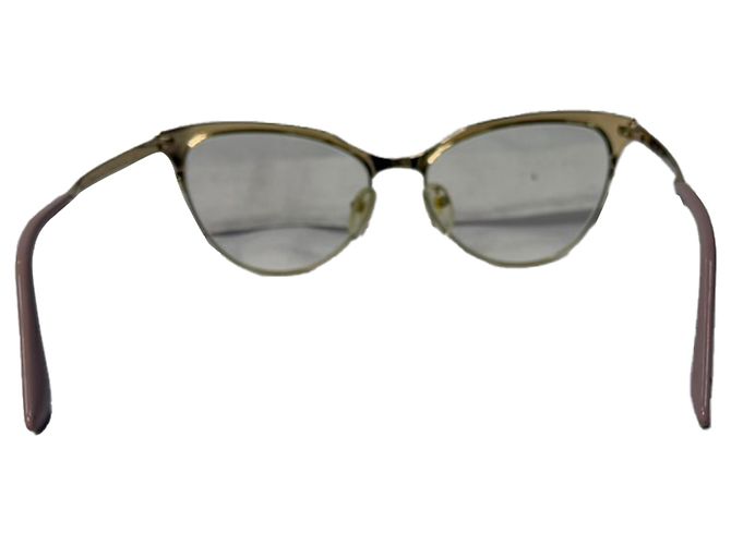 Prada 55S 52-16-140 Brille aus Metall in Pink - Ansicht 3