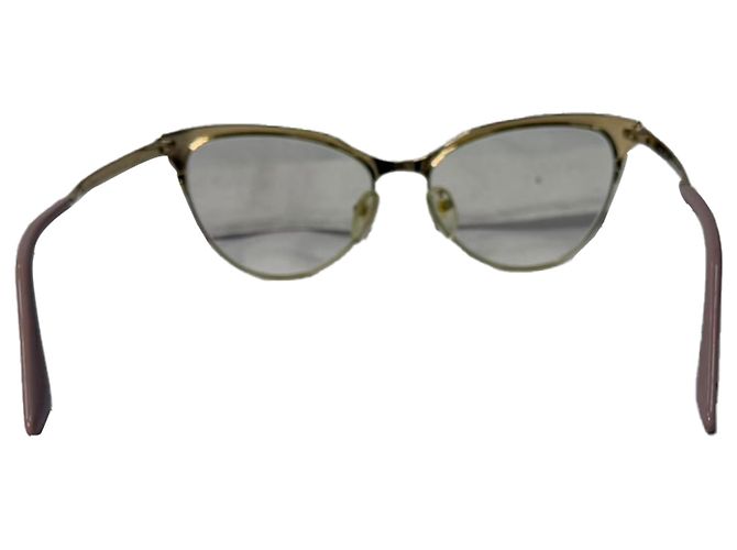 Prada 55S 52-16-140 Brille aus Metall in Pink - Ansicht 4
