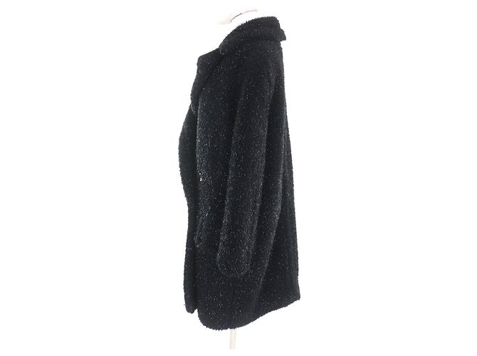 Abrigo Teddy Bear Lame Max Mara Negro - vista 2