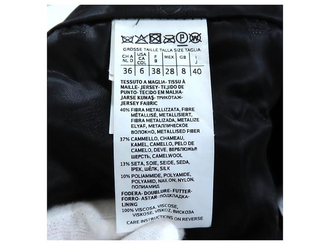 Abrigo Teddy Bear Lame Max Mara Negro - vista 8