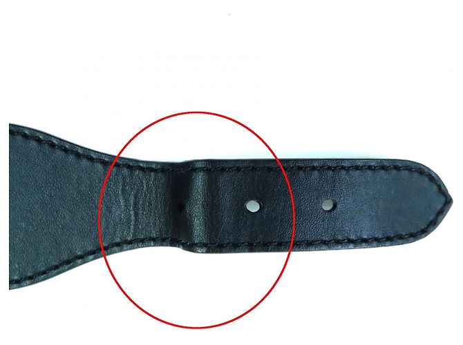 Christian Dior Bestickter Canvas-Gürtel Blau - Ansicht 12