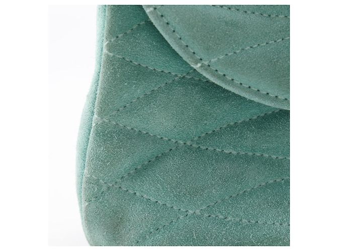 Timeless Borsa a mano in scamosciato Chanel Verde - vista 10