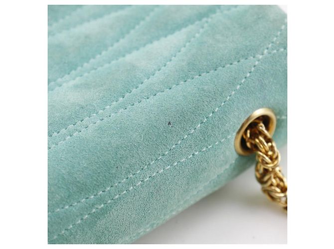 Timeless Borsa a mano in scamosciato Chanel Verde - vista 13