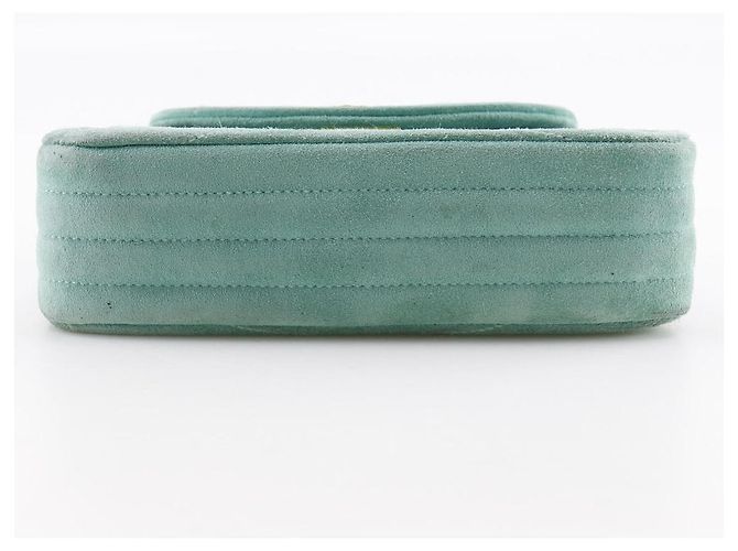 Timeless Borsa a mano in scamosciato Chanel Verde - vista 14