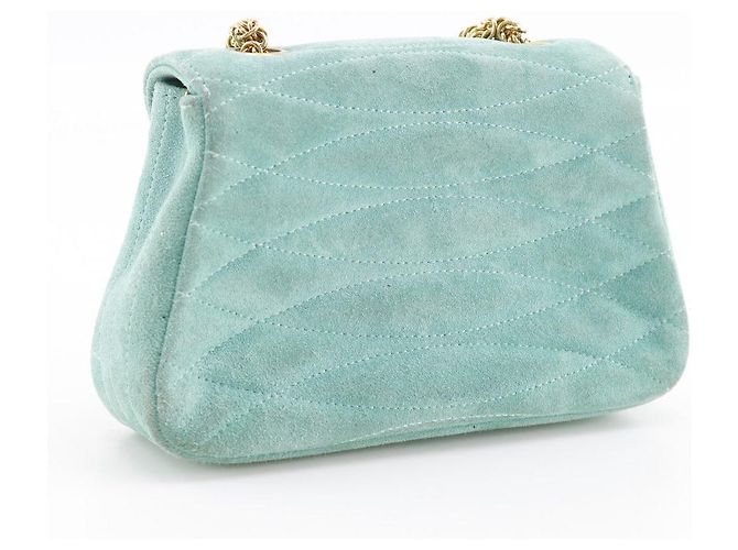 Timeless Borsa a mano in scamosciato Chanel Verde - vista 3