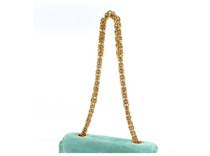 Timeless Borsa a mano in scamosciato Chanel Verde - vista 5