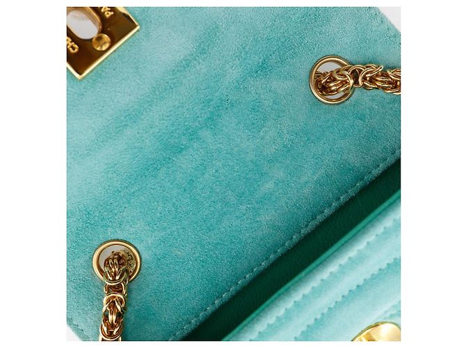 Timeless Borsa a mano in scamosciato Chanel Verde - vista 7