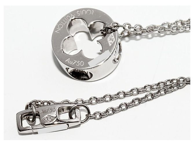 Collana con pendente Louis Vuitton Empreinte Au750 Diamond Argento - vista 4