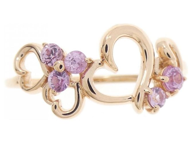 Autre Marque Samantha Tiara K10 Roségold Saphir Ring Pink - Ansicht 2