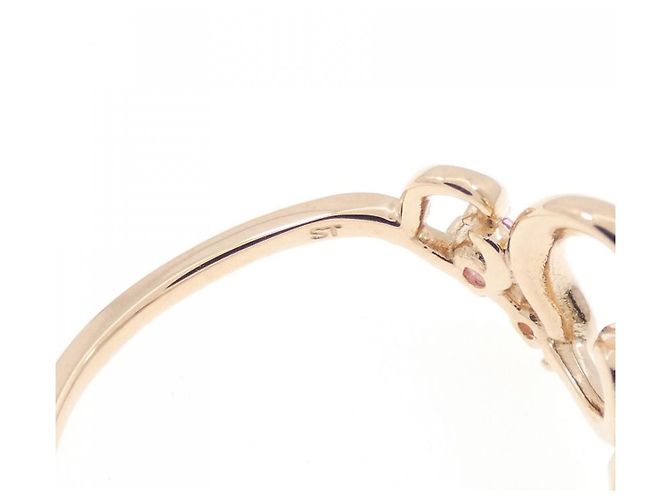 Autre Marque Samantha Tiara K10 Roségold Saphir Ring Pink - Ansicht 4