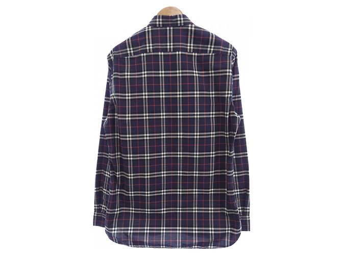 Camicia Burberry Rosso Blu Blu navy - vista 2