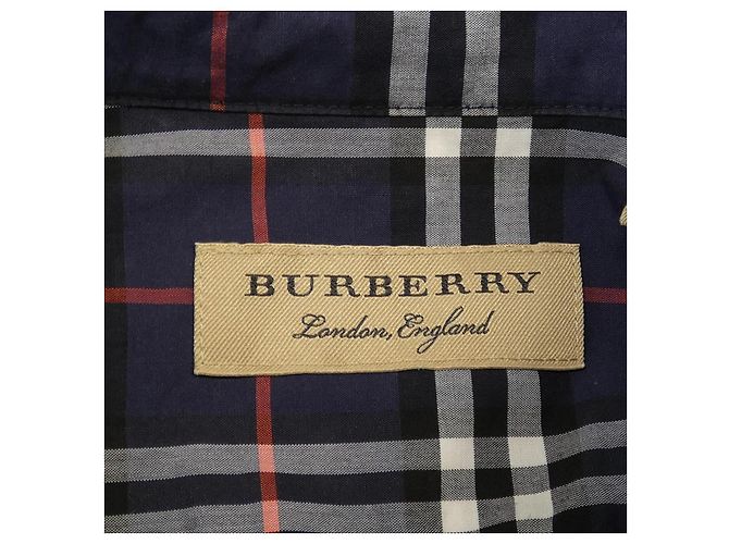 Camicia Burberry Rosso Blu Blu navy - vista 4